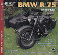 BMW R75 WWII motorcycles in detail